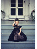 Black Lace Flower Girl Dress Halloween Dress